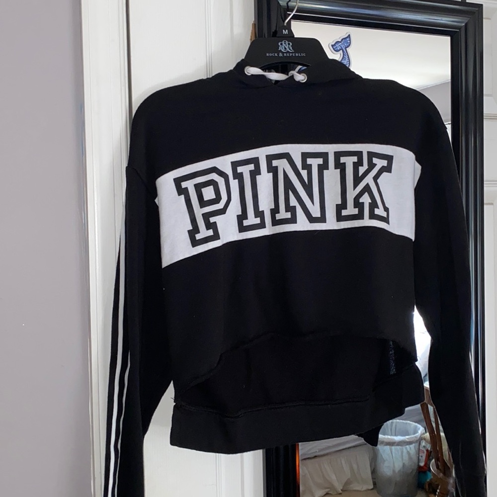PINK cropped hoodie